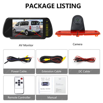 Fiat Ducato, Citroen Relay, Peugeot Boxer Rear Brake Light Reversing Camera Kit