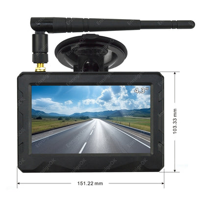 For Mercedes Benz Citan Wireless Brake Light Reversing Camera & 4.3" Monitor Kit18