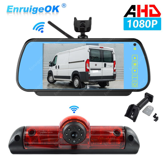 Wireless 7" Monitor & Brake Light Reversing Camera For Fiat Ducato Citroen Relay0