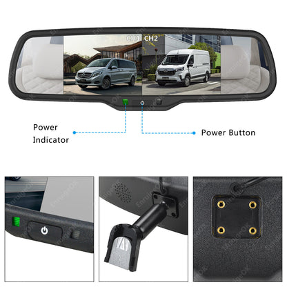 Brake Light Reverse Camera Kit for Ford Transit Custom 2016-Present Barn Doors19