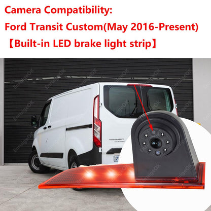 Ford Transit Custom Double Door 2016 Onwards Brake Light Rear Camera &7" Monitor2