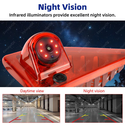 Reverse Camera For Renault Master MK3 Vauxhall Movano Brake Light Rear & Monitor8