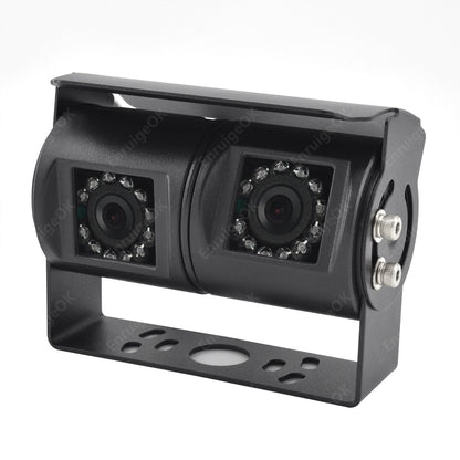4PIN Motorhome Van Dual Twin Reversing Rear View Parking Backup Camera10