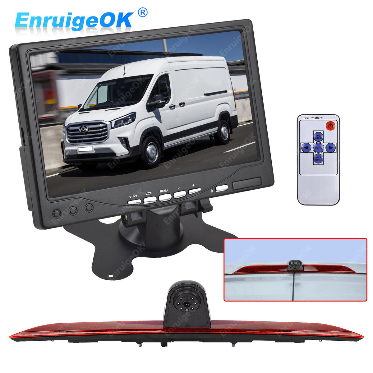 Rear Brake Light Reversing Camera for Maxus eDeliver 9 & 7" Dash Monitor Kit0