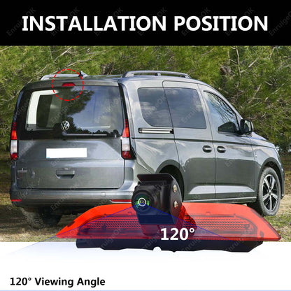 Brake Light Reversing Camera For VW Caddy MK4 (2020-2024) & 6.86" Split Monitor3