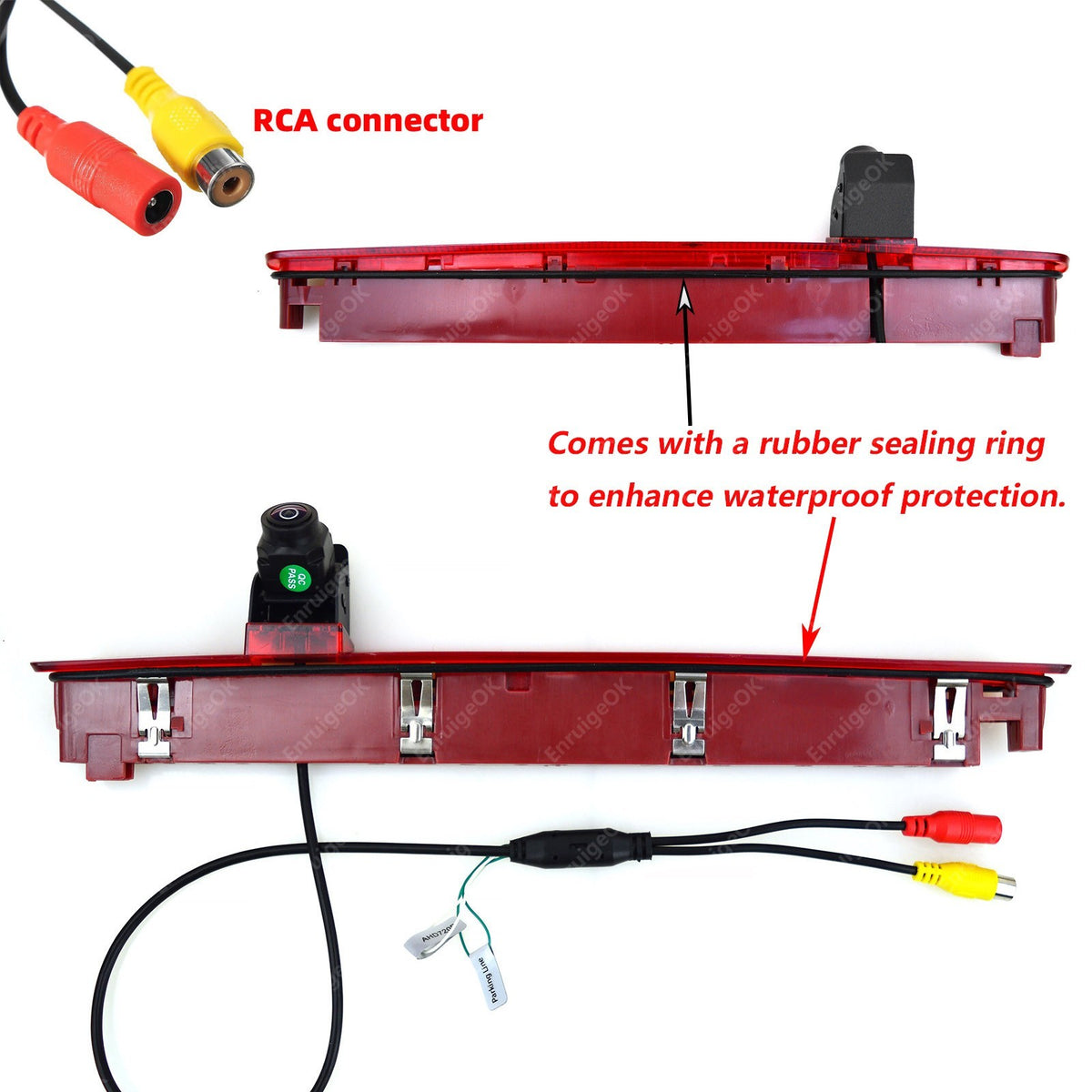 Brake Light Reversing Reverse Camera For VW Transporter T6 Van 2016 Onwards10