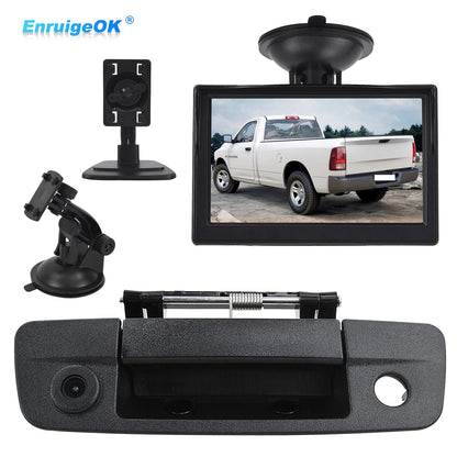 Tailgate Handle Backup Camera For Dodge Ram 1500 2500 3500 2009-2017 &5" Monitor0
