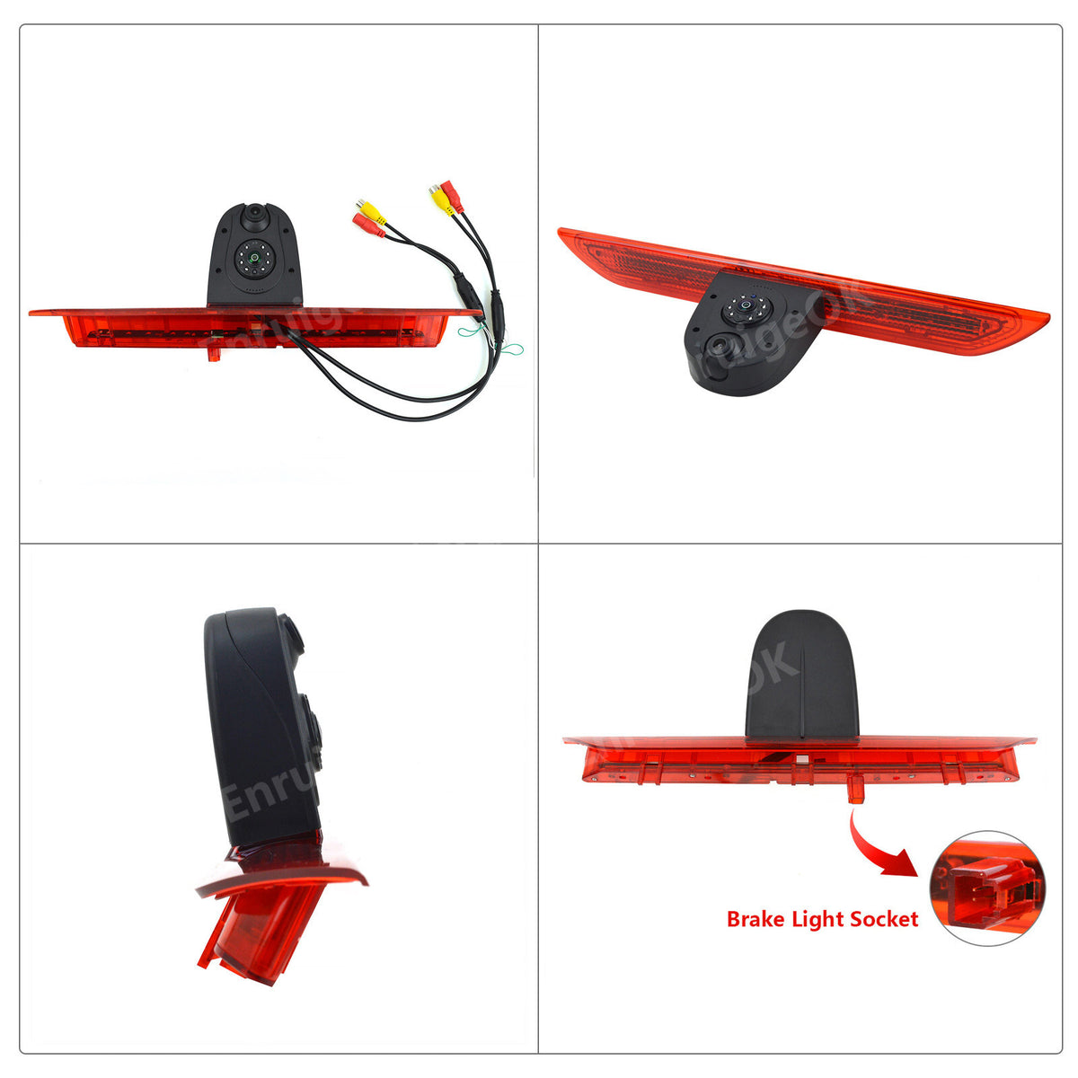 Rear Brake Light Reversing Camera for Ford Transit 350 MK8 & Dual Split Monitor7