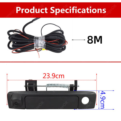 Tailgate Handle Backup Rear View Camera for Ford Ranger Mazda BT50 + 7'' Monitor11