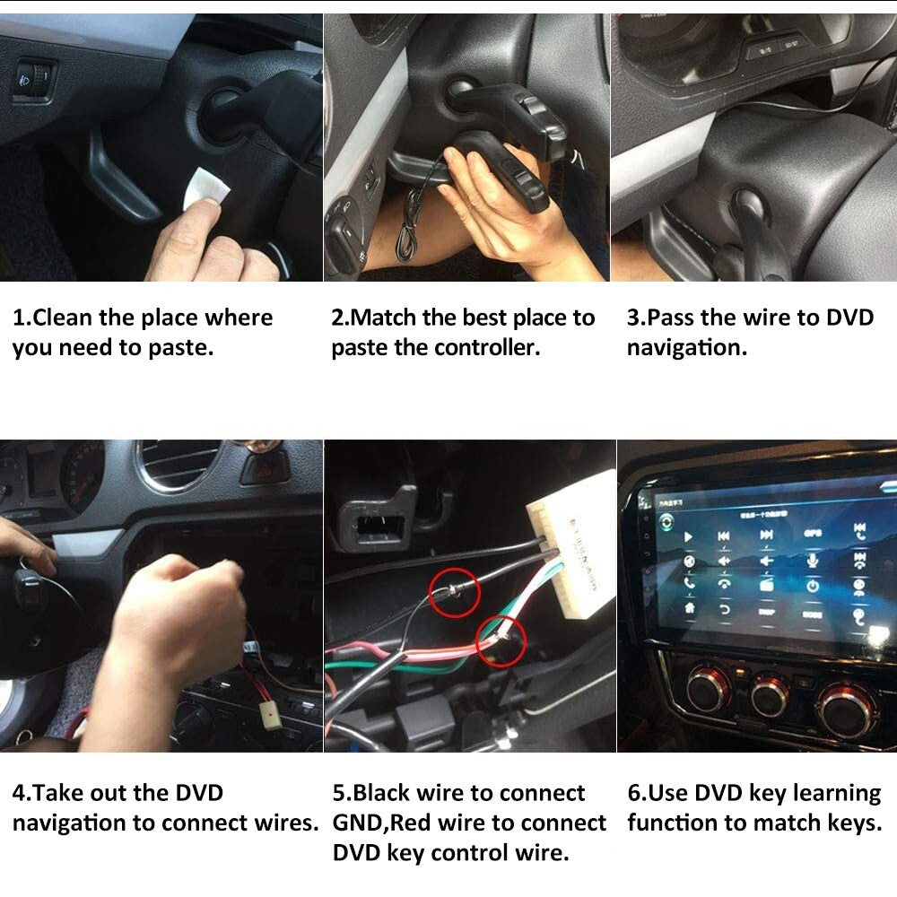 Car Steering Wheel Button Remote Controller For Stereo Radio GPS DVD Universal1