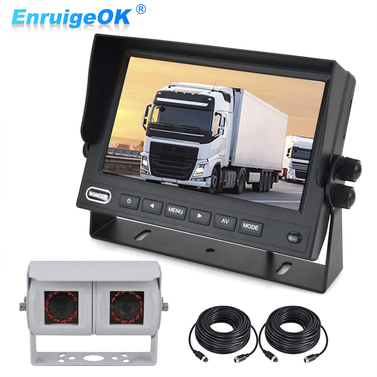 Motorhome Van Dual Rear View Reversing Camera Kit for Commercial Vehicles0