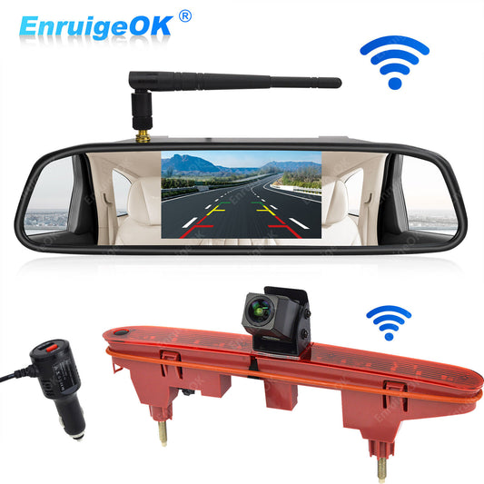 Wireless Rear Reverse Camera Kit For Citroen Berlingo Peugeot Partner Mk2 Mk30