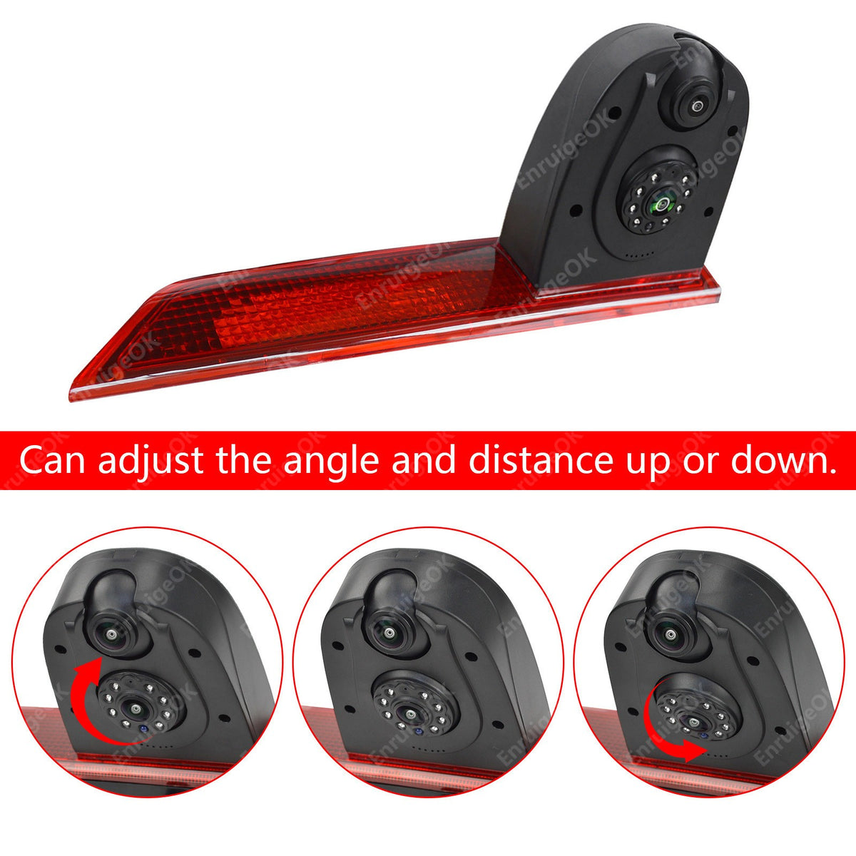 Dual Brake Light Camera for Ford Transit Custom (2012-2015) &6.86" Split Monitor5