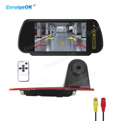 7'' Monitor 3rd Brake Light Rear View Backup Camera for Ford Transit Custom Van0