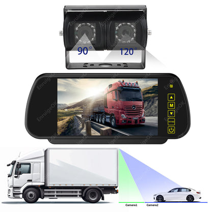 Dual Twin Reversing Camera with Rear View & Night Vision for Motorhome Van Kit5