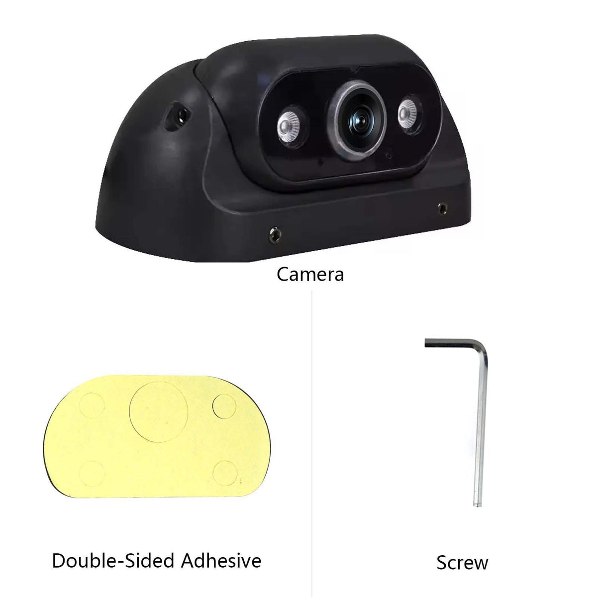 4Pin Rear View Backup Camera For Bus Truck Van RV IR Night Vision Waterproof8