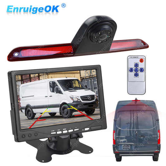 7" Monitor & Rear Brake Light Reversing Camera for Mercedes Sprinter/VW Crafter0
