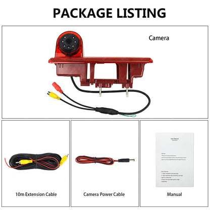 Rear View Reversing Camera Brake Light For Vauxhall/Opel Vivaro Renault Traffic3