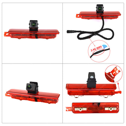 For VW Caddy MK3 2003-2016 Wireless Rear Brake Light Reversing Camera Kit8