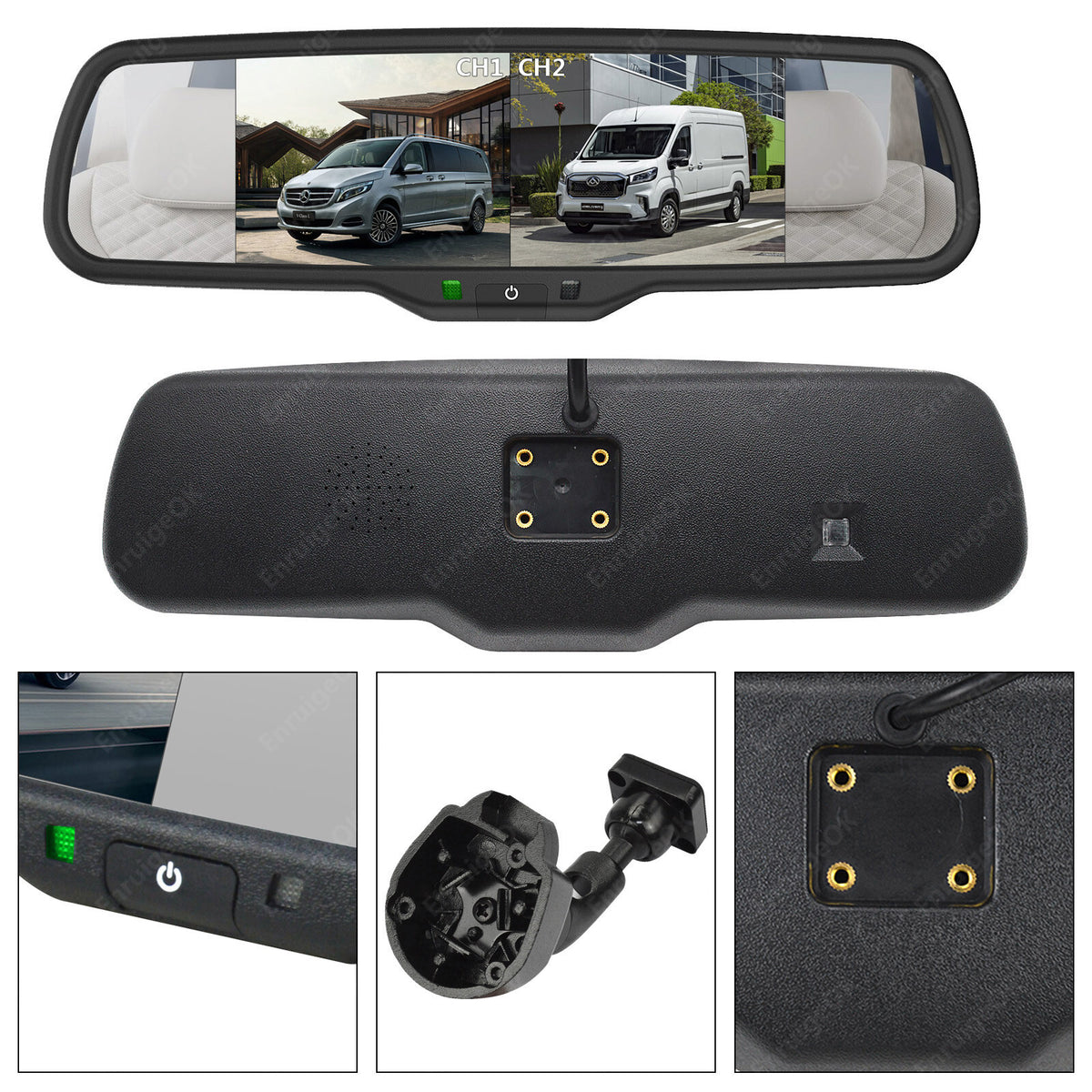 For Peugeot Boxer Fiat Ducato Brake Light Reversing Camera + 6.86" Split Screen20