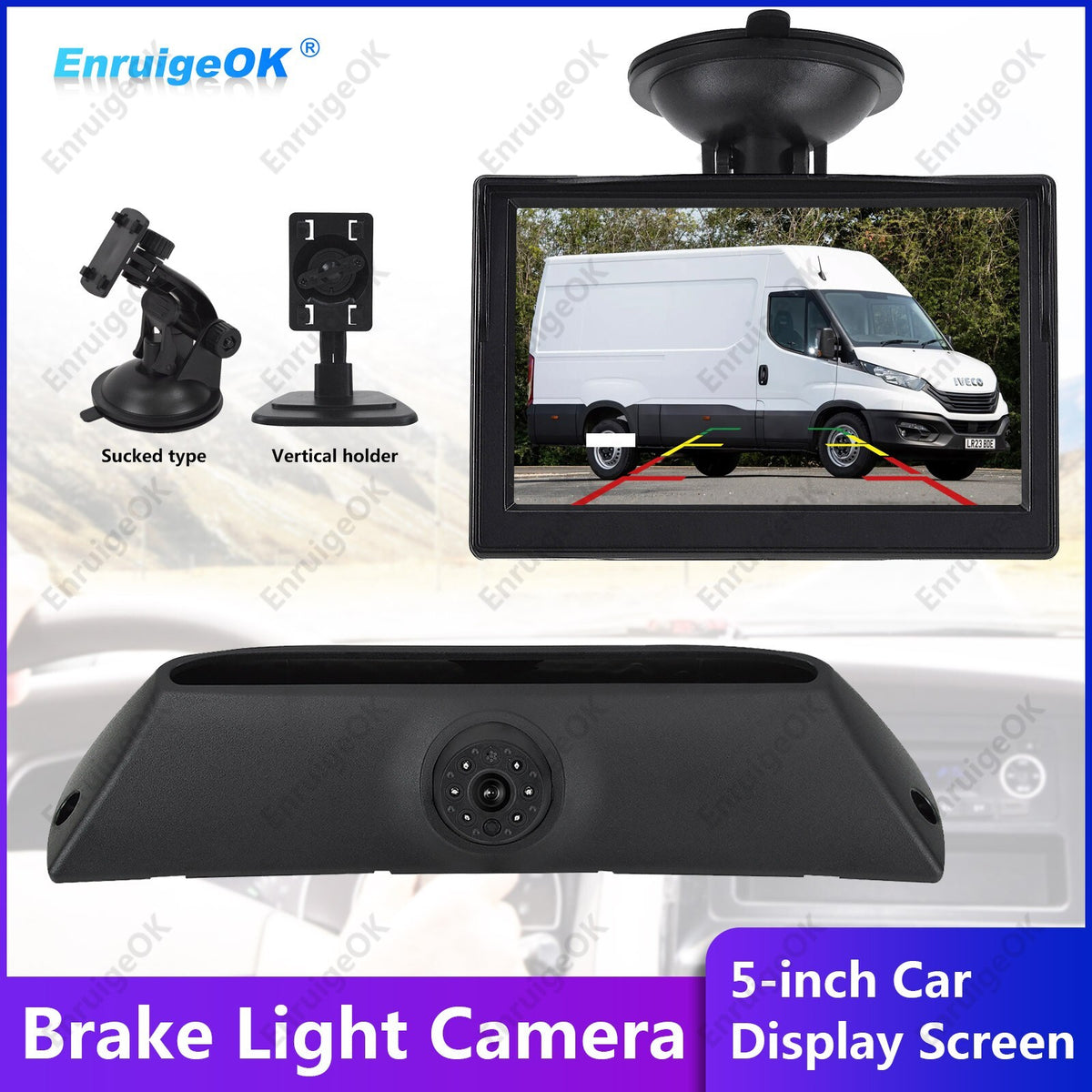 5" Monitor Rear Brake Light Reversing Camera for IVECO Daily 5Gan (2011-2014)0