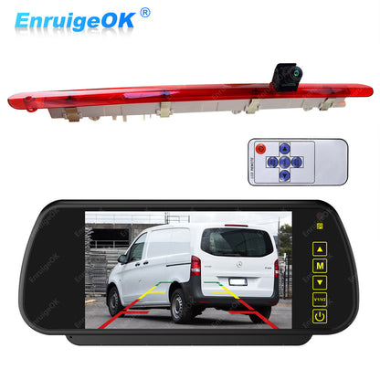 7" Monitor & Rear Brake Light Reversing Camera for Mercedes Vito W447 Tailgate0