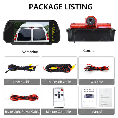 Brake Light Camera for Chevrolet Express/ GMC Savana Explorer Van+7" Monitor6