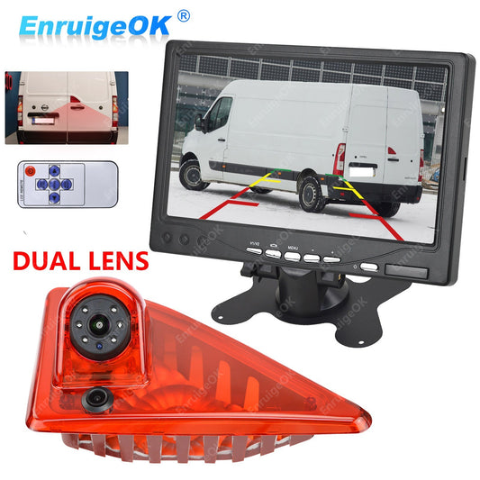 Reverse Camera For Renault Master MK3 Vauxhall Movano Brake Light Rear & Monitor0