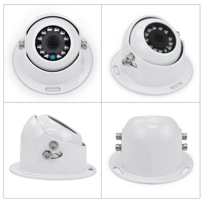 White 4 PIN Heavy Duty Caravan IR Colour Reversing Rear view Camera 9V-36V Bus6