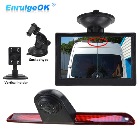 Reversing Brake Light Camera for Mercedes Sprinter VW Crafter Van&5" IPS Monitor0