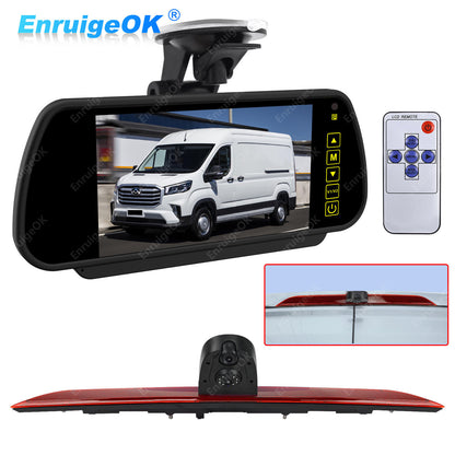 7" Mirror Monitor & Dual Lens Brake Light Reversing Camera for Maxus Deliver 90
