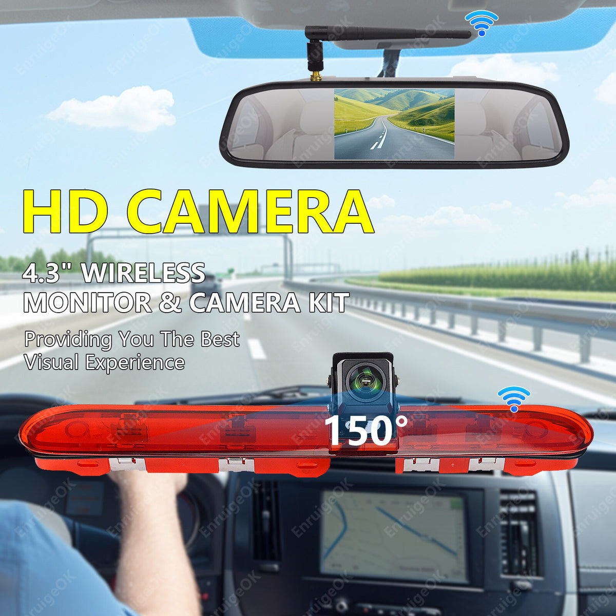 Wireless Reversing Camera Kit for Citroen Dispatch Peugeot Expert Toyota Proace3