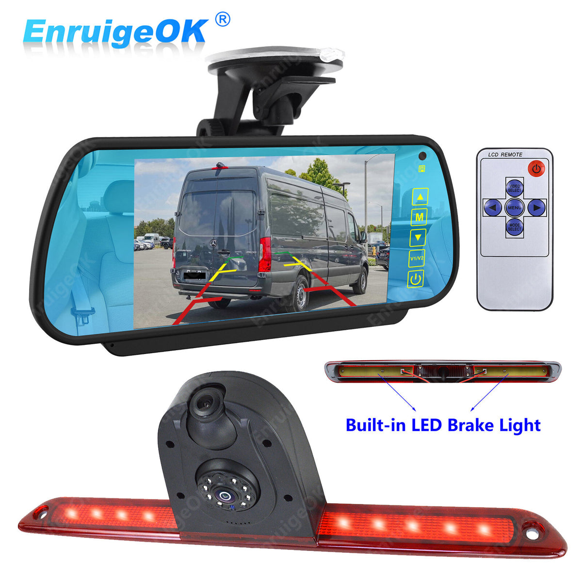 7" Monitor Dual Reversing Backup Camera Kit For Mercedes Sprinter/VW Crafter0
