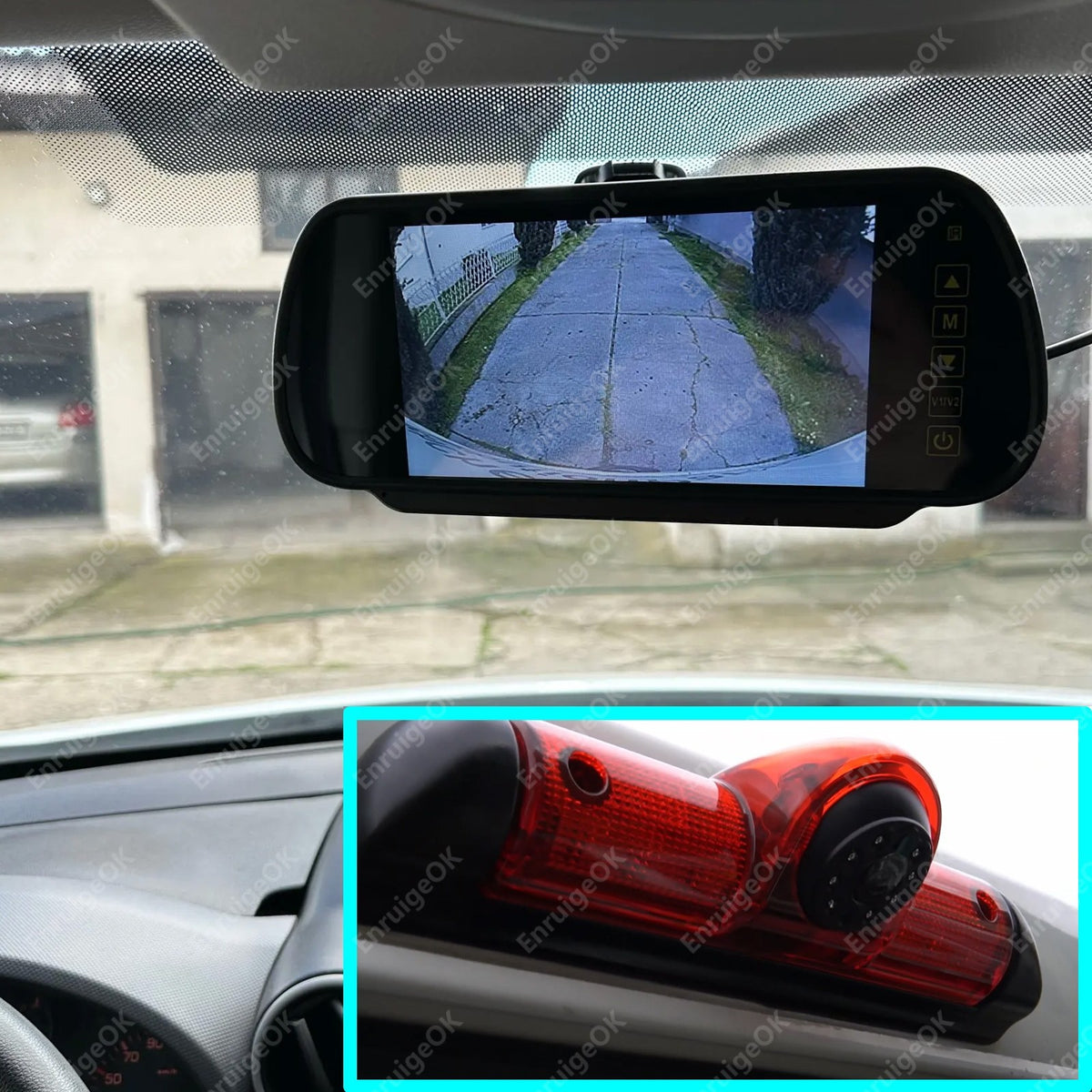 7" Monitor & Rear Brake Light Reversing Camera Kit For Fiat Ducato Citroen Relay12