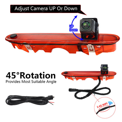 For Mercedes Benz Citan Wireless Brake Light Reversing Camera & 4.3" Monitor Kit6