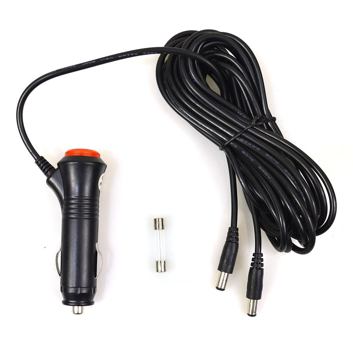 12V-24V 10FT 3A Car Cigarette Lighter Socket Plug Connector Red On/Off Switch4