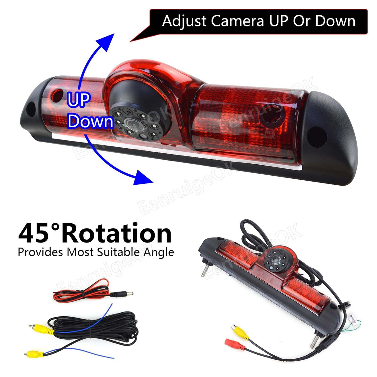 Rear Brake Light Reverse Camera Kit for Fiat Ducato Citroen Relay Peugeot Boxer6
