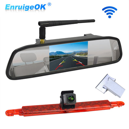 Wireless Rear View Monitor Brake Light Reversing Camera Kit for Motorhomes Van0