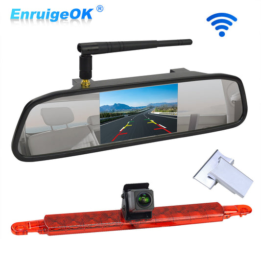 Wireless Rear View Monitor Brake Light Reversing Camera Kit for Motorhomes Van0