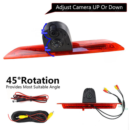 7" Monitor Dual Rear View Brake Light Reversing Camera for Ford Transit 350 MK87