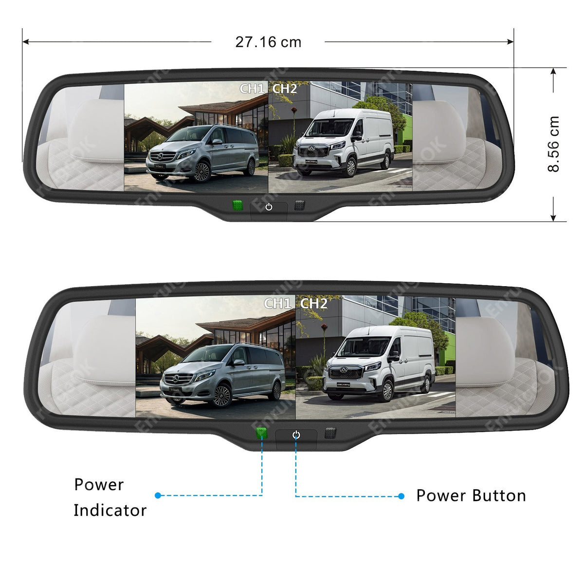 For Mercedes Sprinter VW Crafter Dual Rear View Brake Light Reversing Camera Kit11