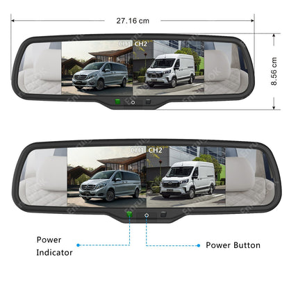 For Mercedes Sprinter VW Crafter Dual Rear View Brake Light Reversing Camera Kit11