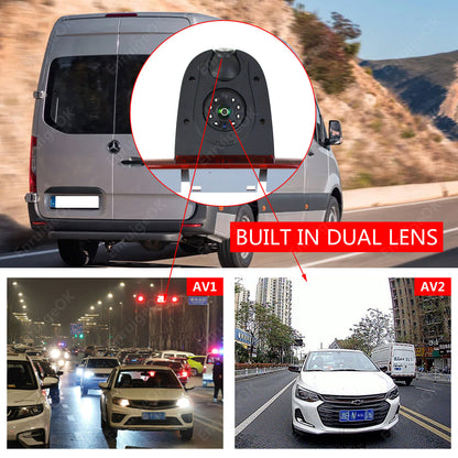 7" Monitor Dual Reversing Backup Camera Kit For Mercedes Sprinter/VW Crafter2