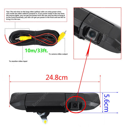 Tailgate Handle with Rear View Backup Camera Kit For Toyota Tacoma (2005-2015)9