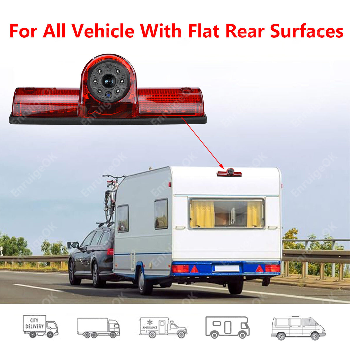 Universal High Level Brake Light Reversing Camera Kit for Vans Motorhomes1