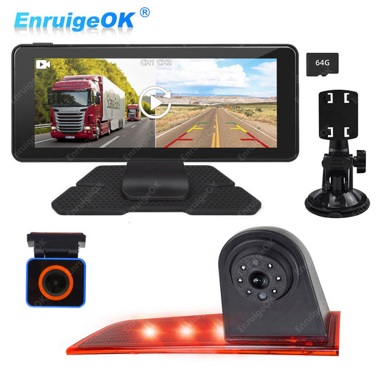 6.86" Split Monitor & Brake Light Camera for Ford Transit Custom (2016-Present)0