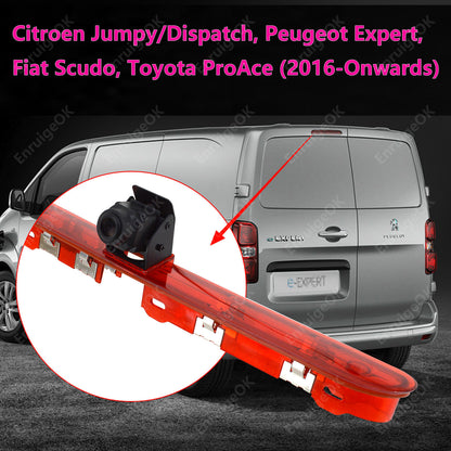 For Peugeot Expert Toyota ProAce Reversing High Level Brake Light Camera Kit2