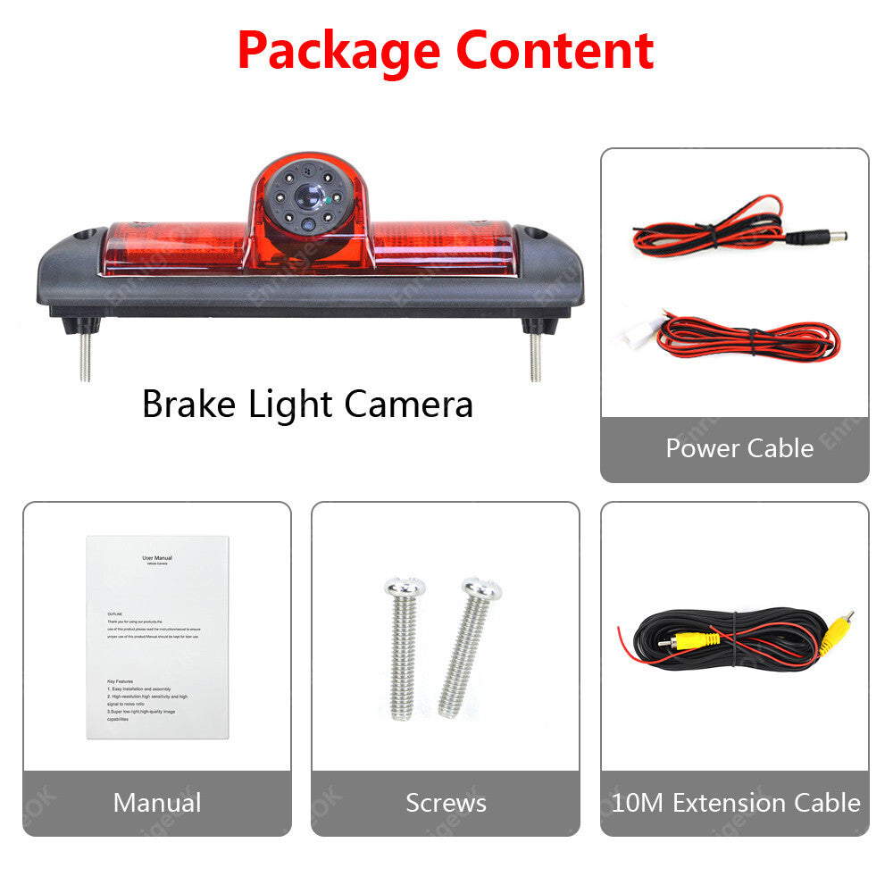 Rear Brake Light Reversing Camera for Fiat Ducato, Citroen Relay, Peugeot Boxer15