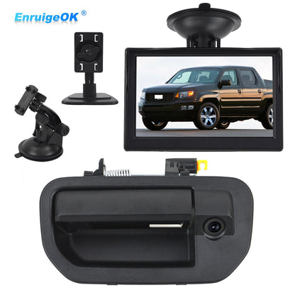 For Honda Ridgeline (2006-2014) Tailgate Handle with Rear View Backup Camera Kit0