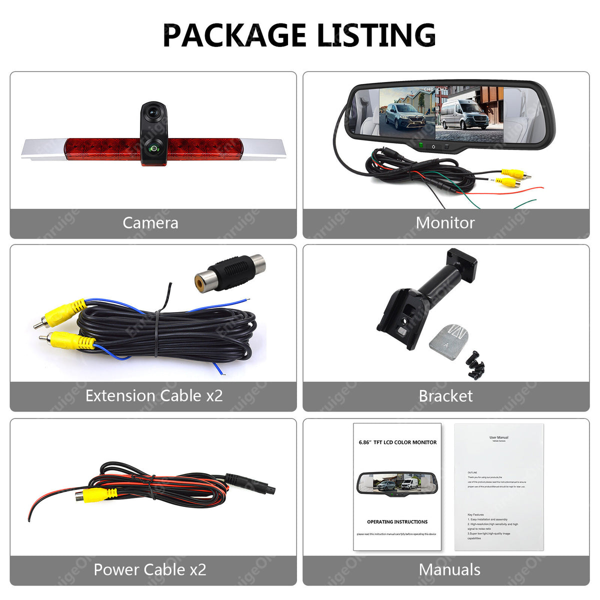 Universal Dual-Lens Rear Brake Light Reversing Camera for Vans and Motorhomes22